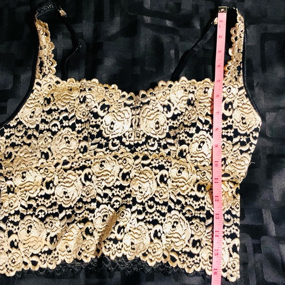 Gold lace crop top - Picture 5 of 7